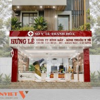 Thiết kế tiệm kính thuốc Hưng Lê tại Thanh Hóa 